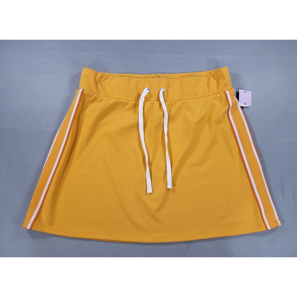 Wild Fable Women's Sporty Knit Skort Orange Tangerine A-Line Tennis Mini Skirt X